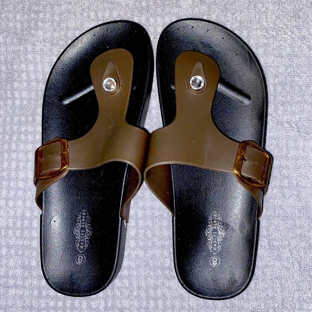 Black Charles Albert Sandals